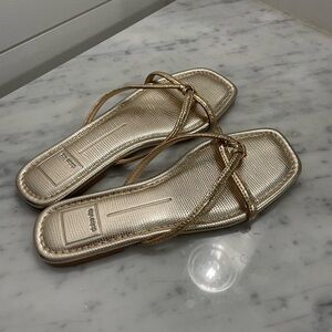 Dolce Vita Lucca Gold Sandals Size 8.5